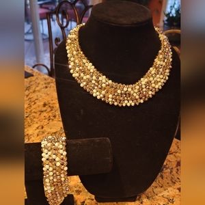Rush Beadesd necklace & bracelet Set